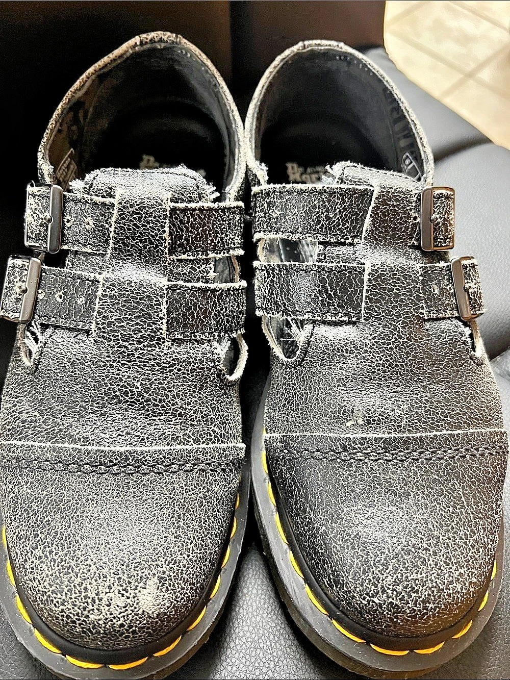 Dr. Martens 1460 Pascal Crackle Ankle Boots US 8